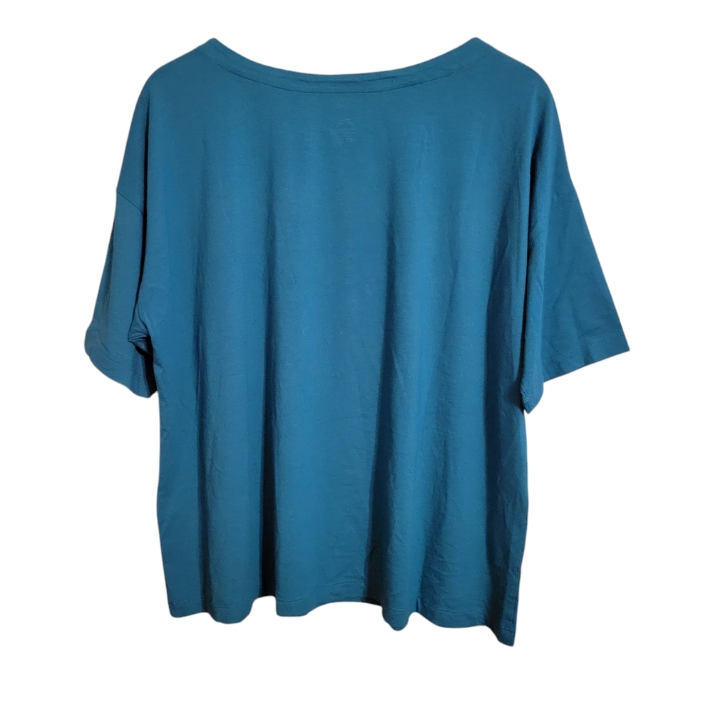 J. Jill Tees Short Sleeve Elbow Length Lot of 2 Blue and Gray Size XL Petite - Picture 3 of 7